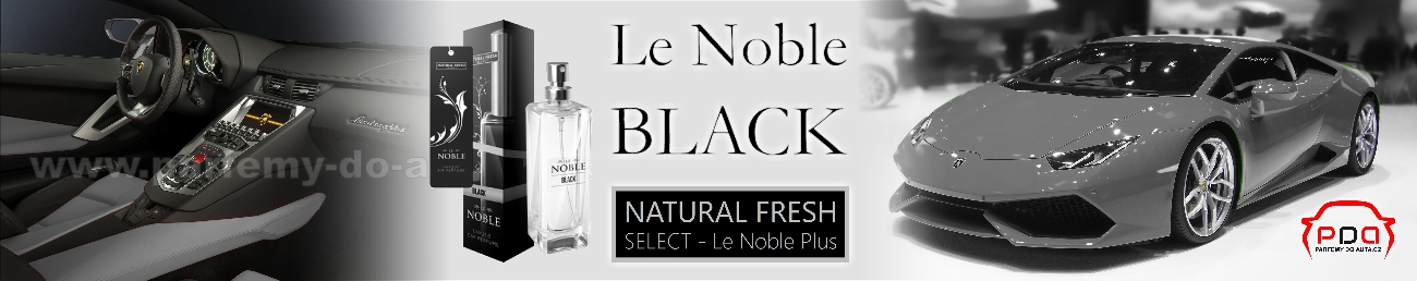 Parfém do auta Le Noble Black - černý Natural Fresh - luxusní vůně do auta